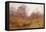 A Wooded River, Landscape Autumn watercolor-Henry Sutton Palmer-Framed Stretched Canvas