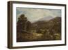 A Wooded River Landscape with a Shepherd and Sheep-Alfred Augustus Glendening-Framed Giclee Print