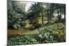 A Wooded River Landscape with Deer Beyond, 1904-Peder Mork Monsted-Mounted Giclee Print