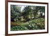 A Wooded River Landscape with Deer Beyond, 1904-Peder Mork Monsted-Framed Giclee Print