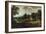 A Wooded River Landscape, with Village Buildings and Abraham and the Three Angels-Joseph Bail-Framed Giclee Print