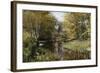 A Wooded River Landscape-Peder Mork Monsted-Framed Giclee Print