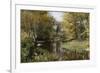 A Wooded River Landscape-Peder Mork Monsted-Framed Giclee Print