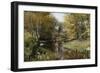 A Wooded River Landscape-Peder Mork Monsted-Framed Giclee Print