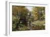 A Wooded River Landscape-Peder Mork Monsted-Framed Giclee Print