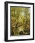 A Wooded River Landscape-Peder Mork Monsted-Framed Giclee Print