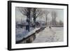 A Wooded Winter Landscape, Brondbyvester-Peder Mork Monsted-Framed Giclee Print