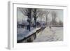 A Wooded Winter Landscape, Brondbyvester-Peder Mork Monsted-Framed Giclee Print