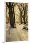 A Wooded Winter Landscape with Deer, 1912-Peder Mork Monsted-Framed Giclee Print