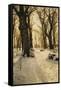 A Wooded Winter Landscape with Deer, 1912-Peder Mork Monsted-Framed Stretched Canvas