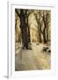 A Wooded Winter Landscape with Deer, 1912-Peder Mork Monsted-Framed Giclee Print