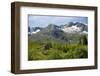 A wooden barn on a hillside below the Frudalsbreen Glacier, Vestlandet-Ellen Rooney-Framed Photographic Print