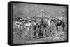A Wooden, Horse-Powered Suger Cane Crushing Mill, West Indies, 1922-null-Framed Stretched Canvas
