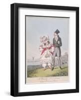 A Wooden Substitute, or Any Port in a Storm, 1821-Theodore Lane-Framed Premium Giclee Print