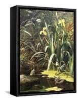 A Woodland Pool-Olaf August Hermansen-Framed Stretched Canvas