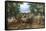 A Woodland Road with Travelers-Jan Brueghel the Elder-Framed Stretched Canvas