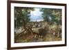 A Woodland Road with Travelers-Jan Brueghel the Elder-Framed Premium Giclee Print