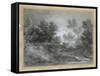 A Woodland Stream-Thomas Gainsborough-Framed Stretched Canvas