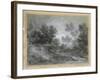 A Woodland Stream-Thomas Gainsborough-Framed Giclee Print