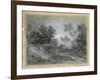 A Woodland Stream-Thomas Gainsborough-Framed Giclee Print