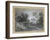 A Woodland Stream-Thomas Gainsborough-Framed Giclee Print