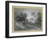 A Woodland Stream-Thomas Gainsborough-Framed Giclee Print