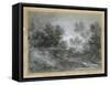 A Woodland Stream-Thomas Gainsborough-Framed Stretched Canvas