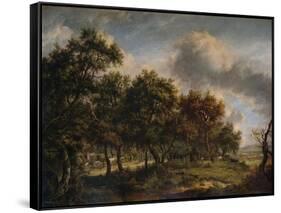 A Woodmans Cottage, 1820-Patrick Nasmyth-Framed Stretched Canvas