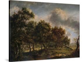 A Woodmans Cottage, 1820-Patrick Nasmyth-Stretched Canvas