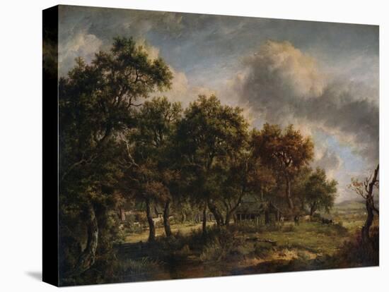 A Woodmans Cottage, 1820-Patrick Nasmyth-Stretched Canvas