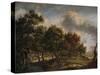 A Woodmans Cottage, 1820-Patrick Nasmyth-Stretched Canvas