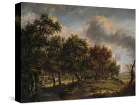 A Woodmans Cottage, 1820-Patrick Nasmyth-Stretched Canvas