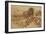 A Woody Landscape with a Nude Woman, Her Head Concealed by a Cloak-Titian (Tiziano Vecelli)-Framed Giclee Print