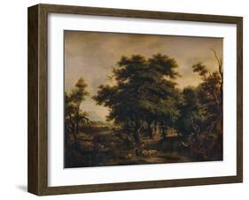 A Woody Landscape, with Figures and Sheep, c1805-Alexander Nasmyth-Framed Giclee Print