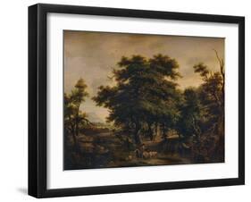 A Woody Landscape, with Figures and Sheep, c1805-Alexander Nasmyth-Framed Giclee Print