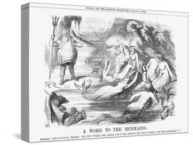 A Word to the Mermaids, 1865-John Tenniel-Stretched Canvas