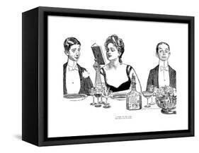 A Word to the Wise-Charles Dana Gibson-Framed Stretched Canvas