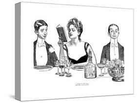 A Word to the Wise-Charles Dana Gibson-Stretched Canvas