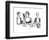 A Word to the Wise-Charles Dana Gibson-Framed Premium Giclee Print