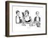 A Word to the Wise-Charles Dana Gibson-Framed Giclee Print