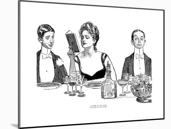 A Word to the Wise-Charles Dana Gibson-Mounted Giclee Print