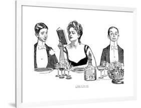 A Word to the Wise-Charles Dana Gibson-Framed Giclee Print