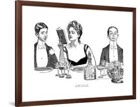 A Word to the Wise-Charles Dana Gibson-Framed Giclee Print