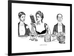 A Word to the Wise-Charles Dana Gibson-Framed Giclee Print