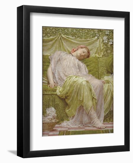 A Workbasket, 1879-Albert Joseph Moore-Framed Giclee Print