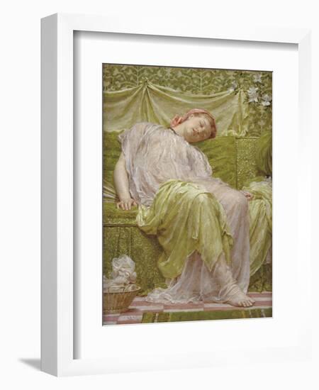 A Workbasket, 1879-Albert Joseph Moore-Framed Giclee Print