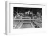 A Worker Stands over a Rock or Gravel Processing Facility, Ca. 1910-null-Framed Photographic Print