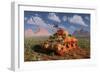 A World War Ii American Sherman Tank Out of Context and Time-null-Framed Art Print