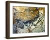 A Wounded Bison Attacking a Man, C.15,000-10,000 Bc-null-Framed Giclee Print