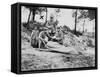 A Wounded German Soldier at a Dressing Station, World War I, 1915-null-Framed Stretched Canvas